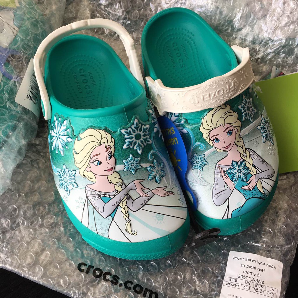 frozen 2 light up crocs