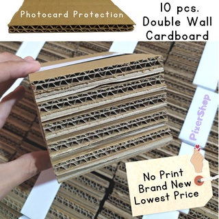 10 pcs Carton Double Wall Pre-cut Cardboard for Photocards Packaging