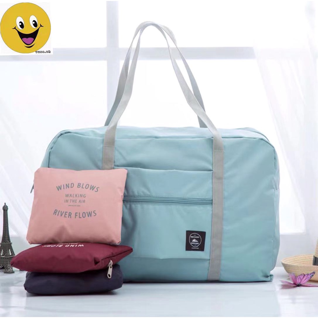 BB032 Wind Blows Folding Carry Bag Travel bag Foldable Nylon Zipper ...