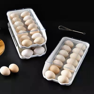 Kitchen Simple Egg Holder for Refrigerator, Multi-Layer Chicken Egg Storage Container-YH8030