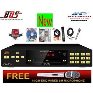 MP Megapro D-799 DoReMi Karaoke Player + DVD + Songbook + Remote + Mic