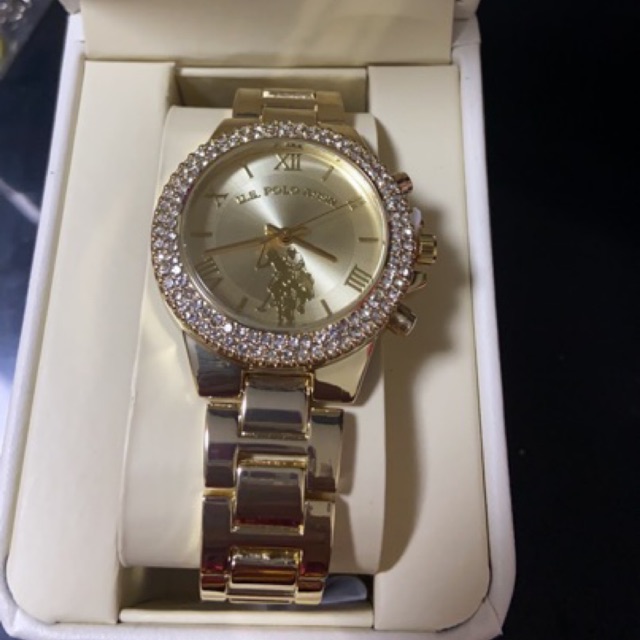 us polo assn gold watch
