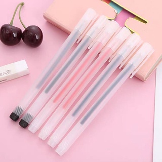 1pc Cute Gel Pens 0.5mm Ink Smooth Transparent frosted gel pen | | fountain pen learning stationery