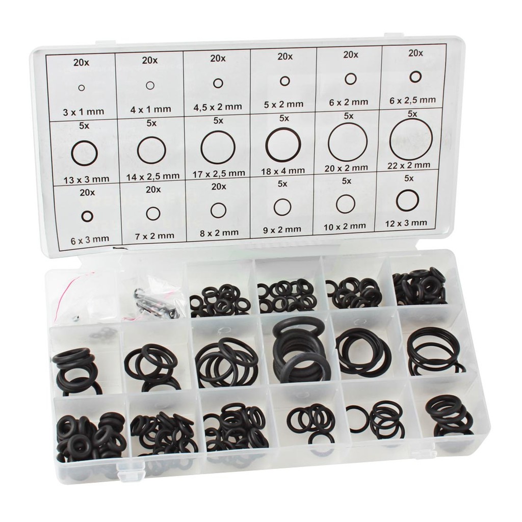 300pcs O-Ring Assortment Kit - 18 Sizes, Nitrile Rubber, For Plumbing, Car, Faucet & DIY Repairs - View #7