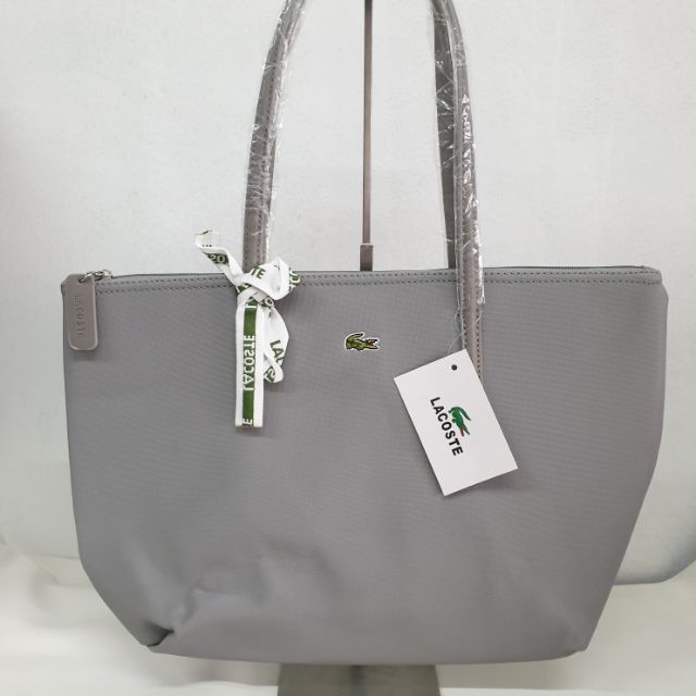 lacoste silver bag