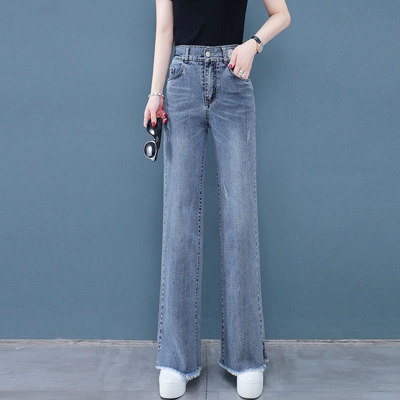 loose straight jeans women