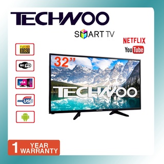 TECHWOO SMART TV 32 ANDROID 9.0 8GB ROM/1GB RAM NETFLIX YOUTUBE HD READY LED TV