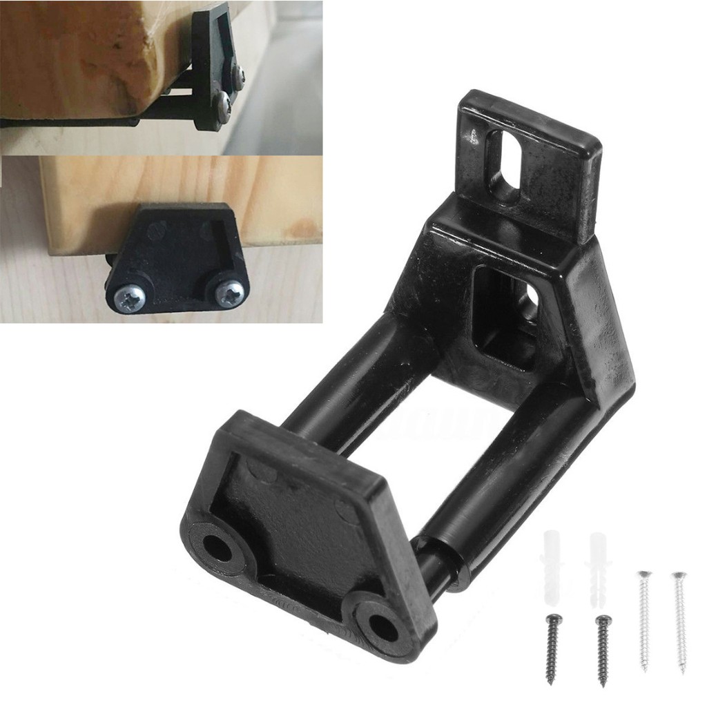 Black Bottom Floor Sliding Barn Door Guide Wall Stay Roller Guide