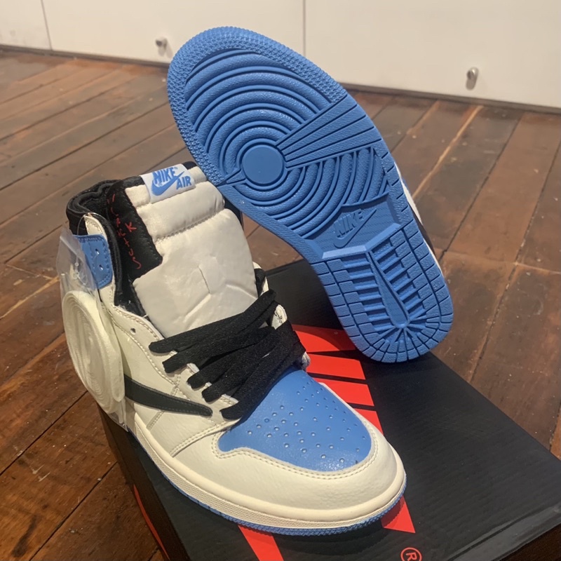 Air Jordan 1 High Travis Scott X Fragment 1141 Men S Sneakers Shopee Philippines