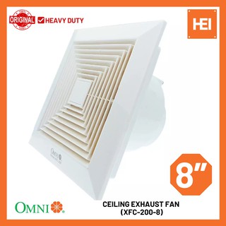 OMNI Ceiling Mounted Exhaust Fan 8" XFC-200-8 | Shopee Philippines