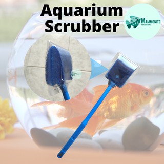Aquarium Brush Cleaner Scrubber Long Handle Fish Tank Cleaning Tool Double Side