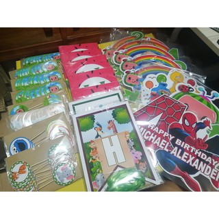 cocomelon birthday banner christening banner shopee