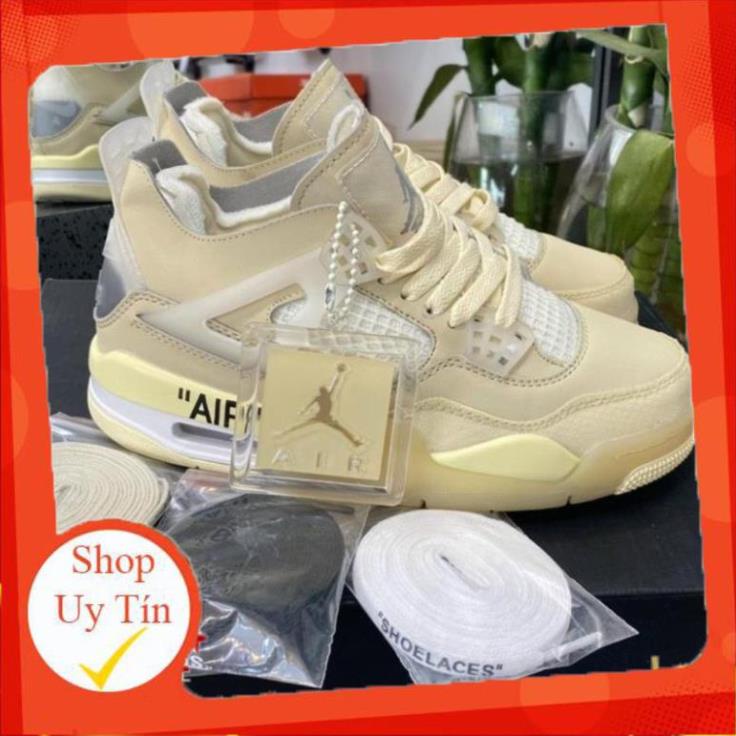 Jordan 4 Off White Sneakers Full Box With Accessories | Shopee Philippines