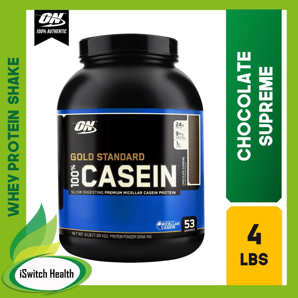Optimum Nutrition Gold Standard 100 Casein Chocolate Supreme 4 Lbs ...