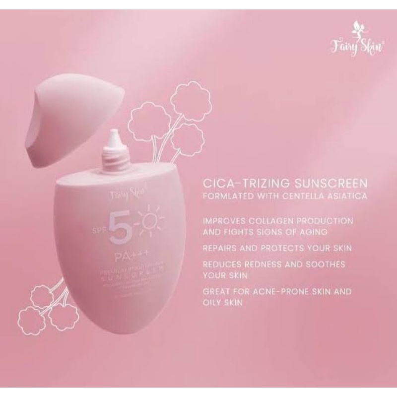 Fairy Skin Premium Brightening Sunscreen SPF50 50g (Fragrance Free)