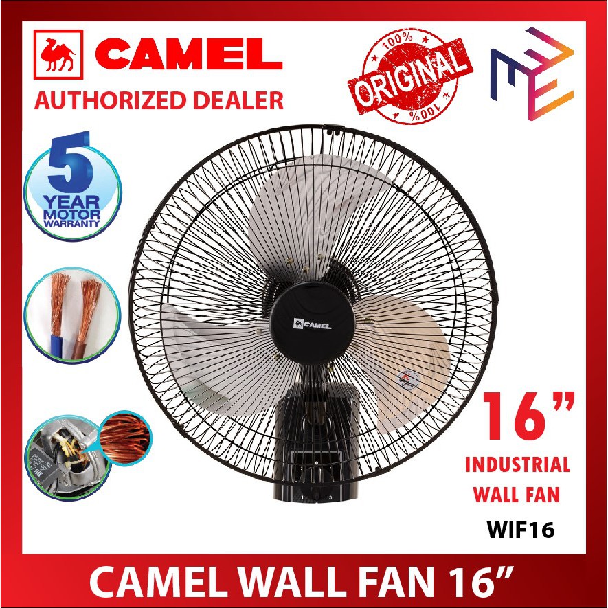 Camel Appliance Industrial Wall Fan Wallfan 16" Electric Fan