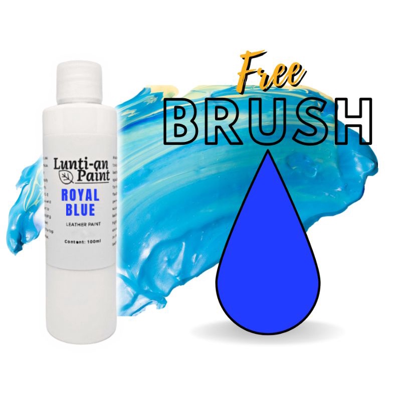 Royal Blue Glossy Leather Paint / Shoe Paint Shopee Philippines