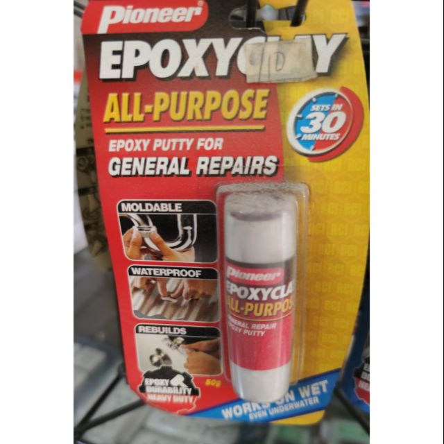 Pioneer Epoxyclay Epoxy Putty Clay All Purpose 50 grams Shopee