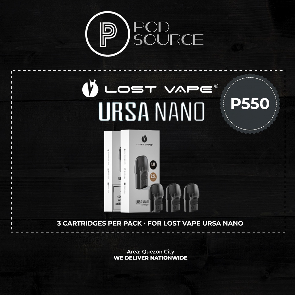[AUTHENTIC] Lost Vape Ursa Nano Cartridge (3 cartridges per pack