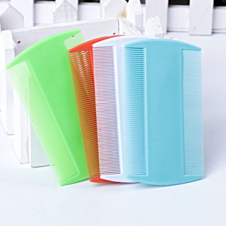☃Plastic Double Sided Nit Fine Tooth Head Lice Hair Combs For Kids Pet Dog Cat Flea Hair Combs Brush