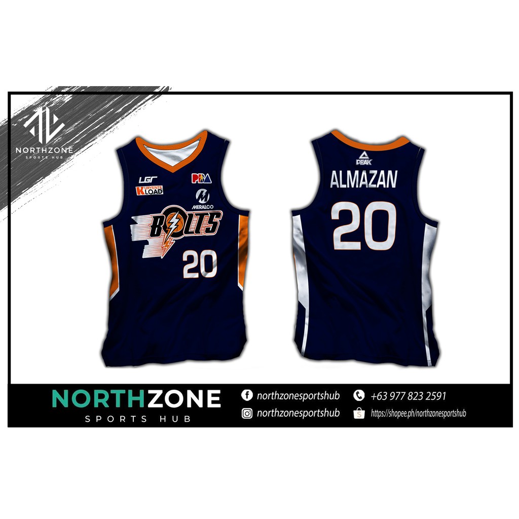 meralco bolts jersey