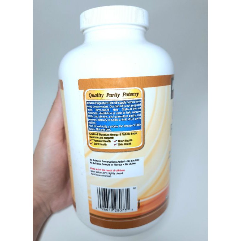 Kirkland Signature Natural Fish Oil Concentrate With