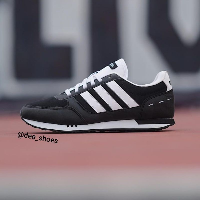adidas neo city racer black white