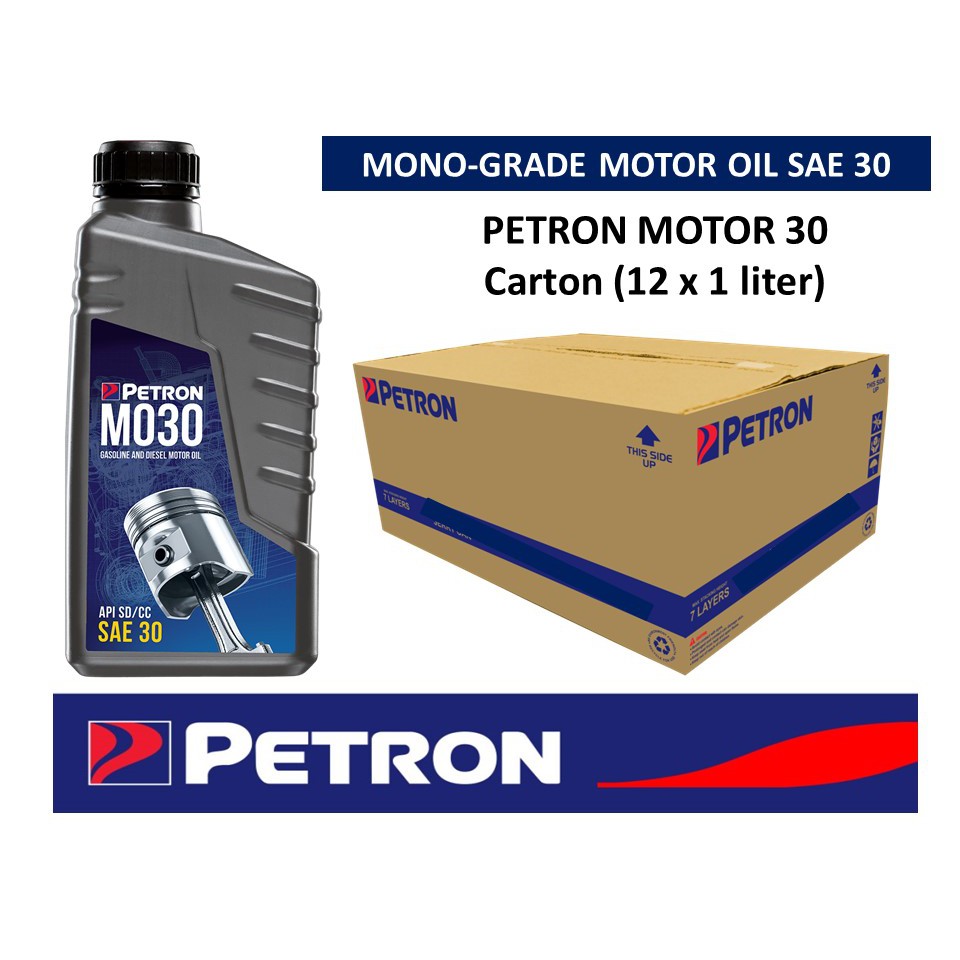 Petron Motor Oil 30 (Carton 12x1L) Shopee Philippines