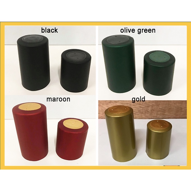 PVC Bottle Sealer Wine Bottle Heat Shrink Seal (100pcs) Shopee