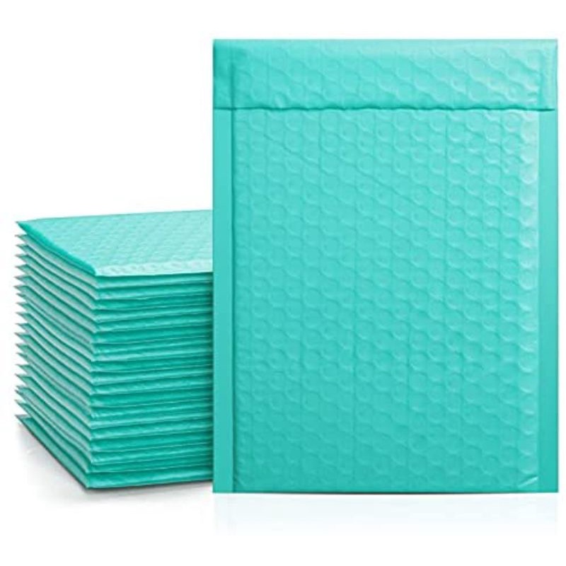 Large Sizes Self adhesive TealBlue Bubble Poly Mailer Plastic Padded Envelope Shipping pouch Mailing