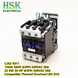 40A to 95A CJX2 AC Magnetic Contactor 4011 5011 6511 8011 9511 | Shopee ...