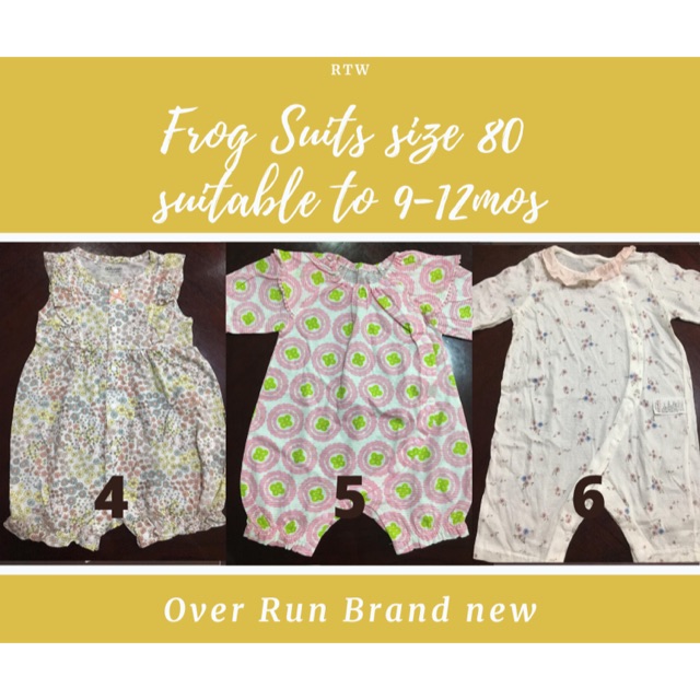 frog design baby clothes