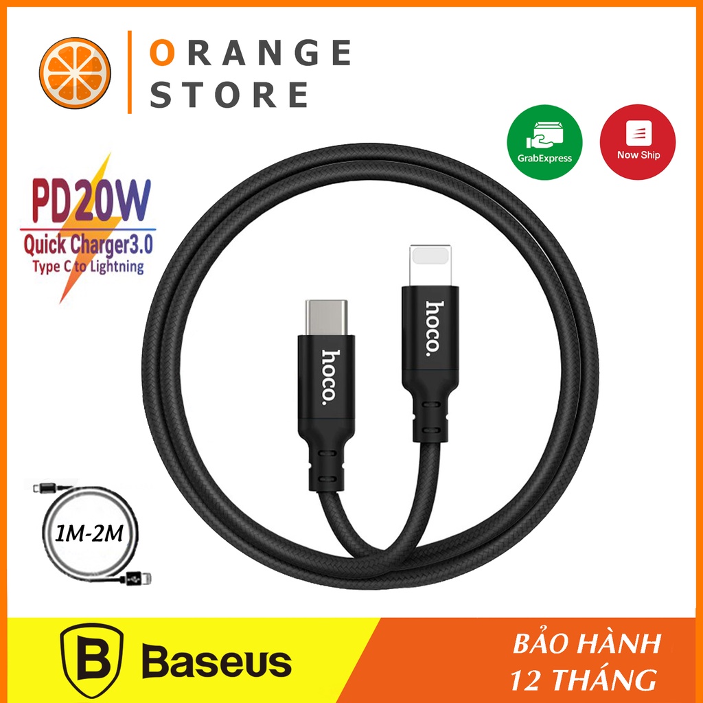 Genuine Charging Cord 2M / 1M Hoco X14 Fast Charging Cord 20W Fast