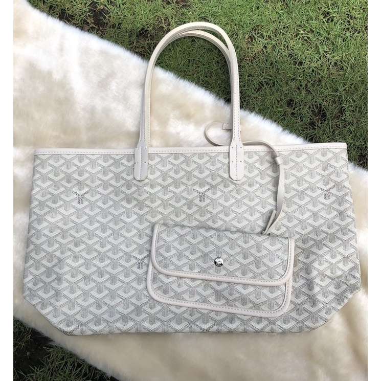 goyard white tote