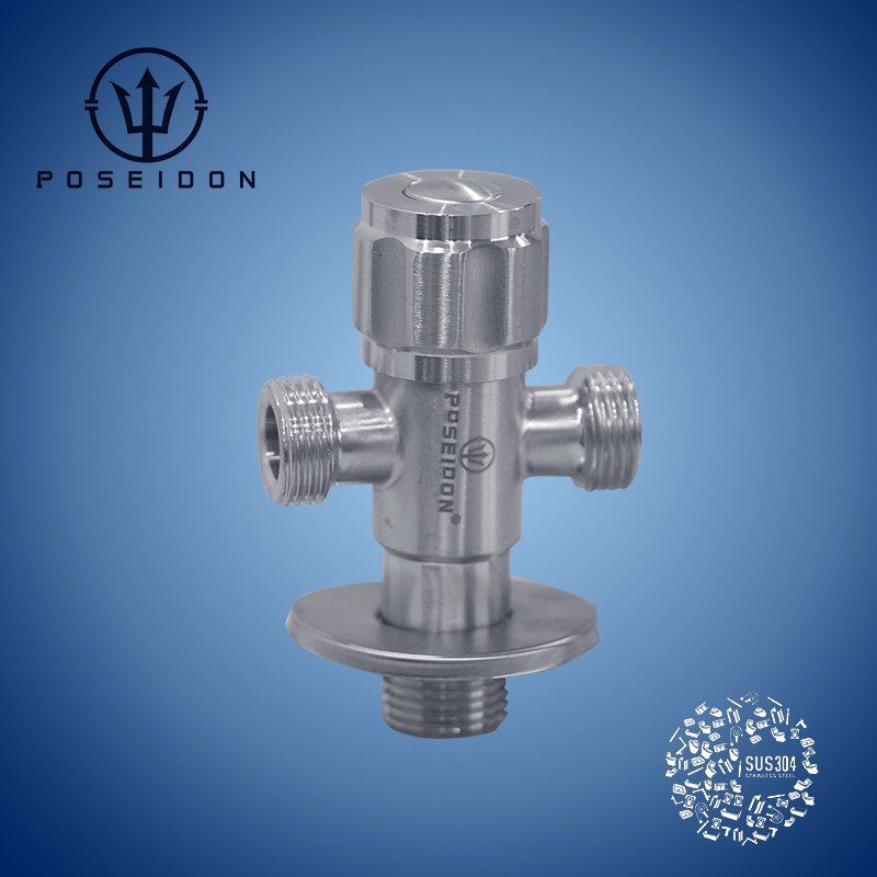 Poseidon 304sus Stainless Two Way Angle Valve 1 2 X1 2 Shopee Philippines