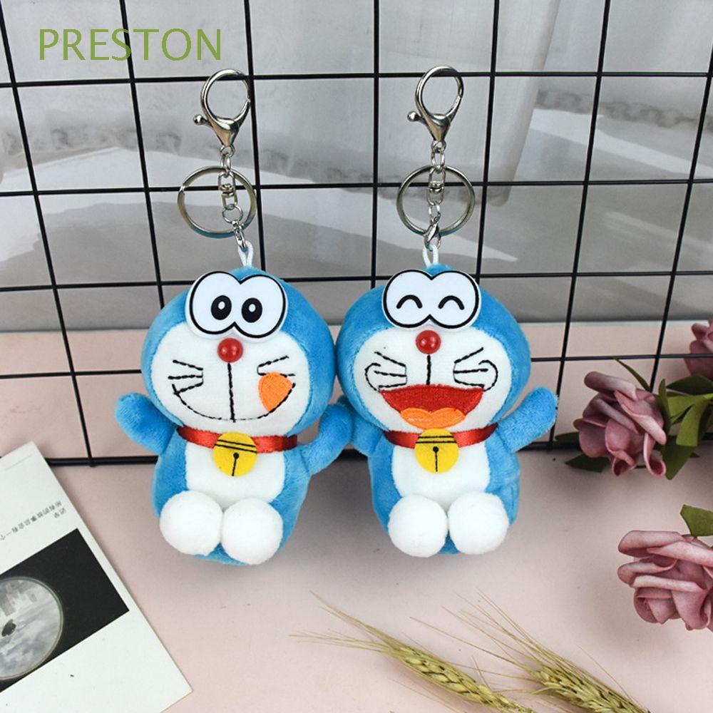 PRESTON Doraemon Plush Keychain Soft Toy Kids Doraemon Keyring Backpack