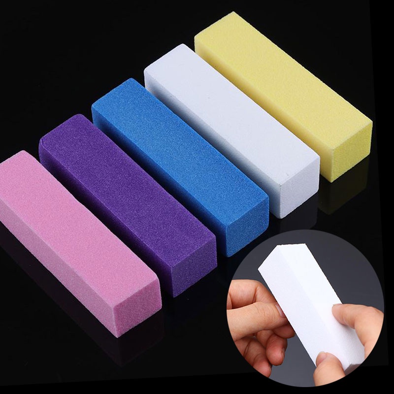 [Ready Stock] 1pc Nail buffer Nail Art Sponge Shaping Nail Tools Nail