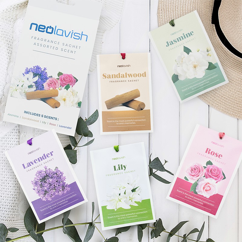 Neolavish 5 Packs Fragrance Sachet Hanging Diffuser Scented Sachets Car Freshener Home Scent Shopee Philippines