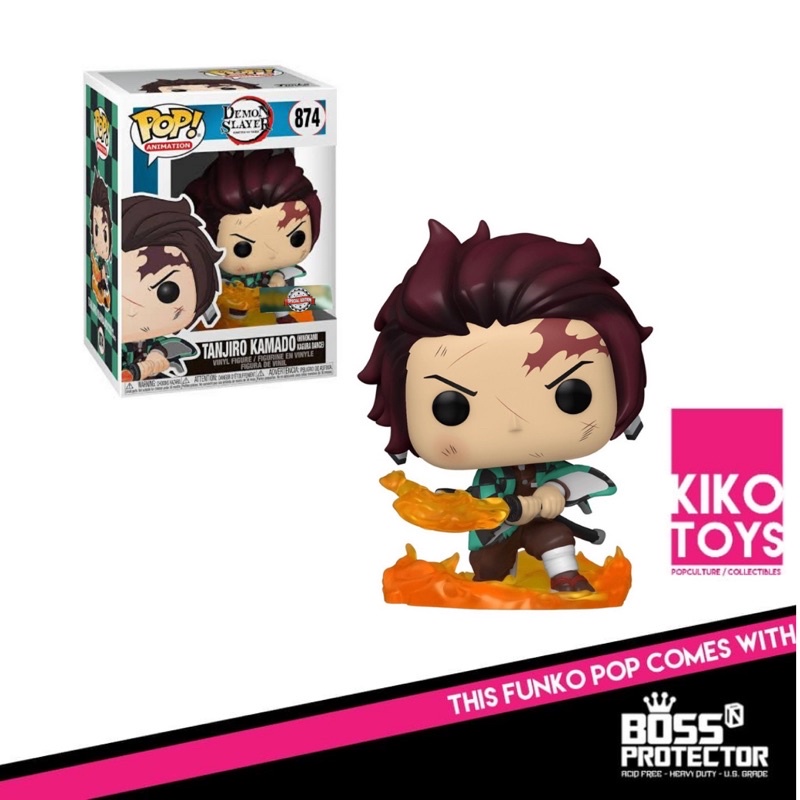 Funko Pop! Animation Demon Slayer Tanjiro Kamado GITD Special Edition ...