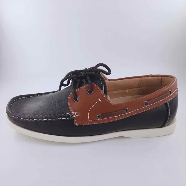 TOP SIDER FOR MEN black brown 8002-1 | Shopee Philippines