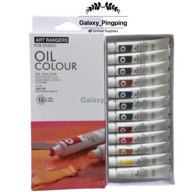 Art Rangers Oil Colour Paint (12tubes/12ml) Shopee Philippines
