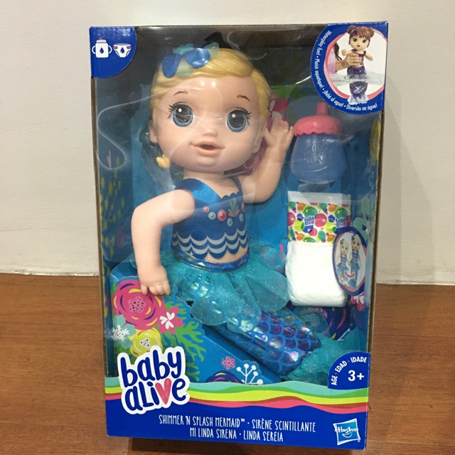 baby alive shimmer n splash mermaid