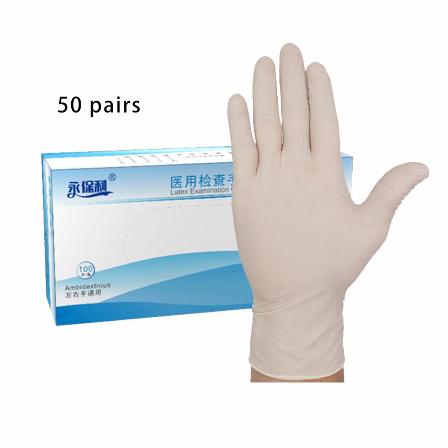 disposable latex gloves