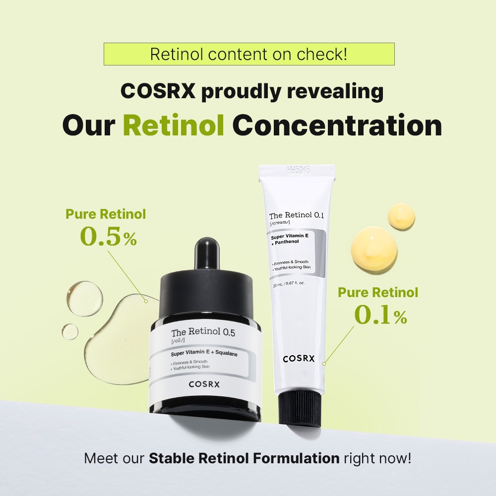 Cosrx Official The Retinol 05 Oil 20ml 05 Pure Retinol Powerful Anti Aging For Retinol