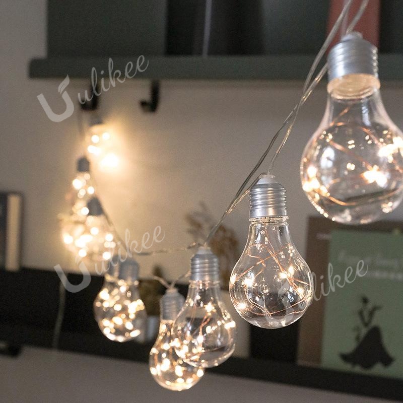 Ulikee 4M 50LED 10Bulbs Warm White Creative Copper Wire Light Bulb