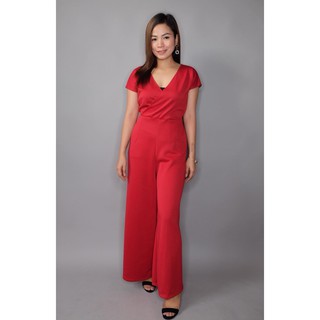 maroon jumpsuit formal