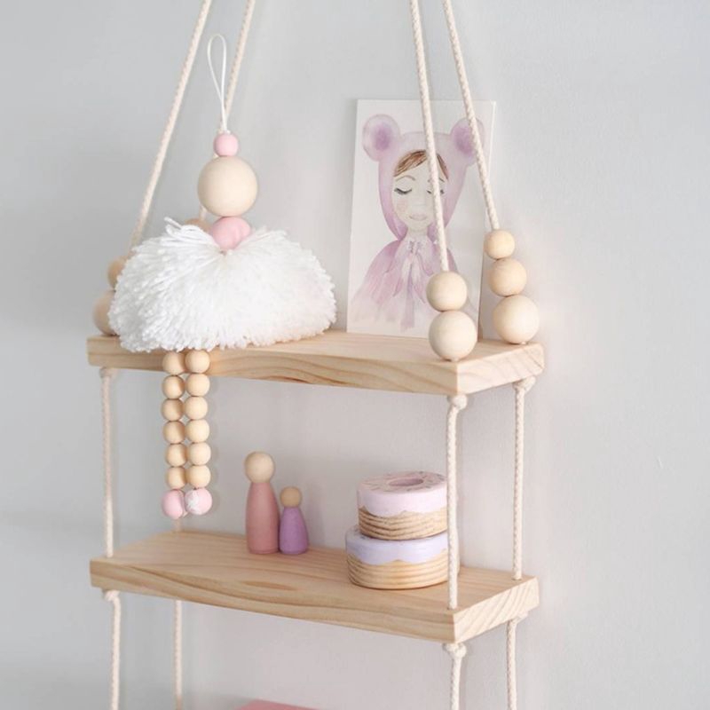 wooden baby room decor