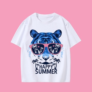 2022 New Summer Top Baby Clothes Tshirt For Kids Boy Girl Tops Animal Print Short-Sleeved T-Shirt For 1-10 Years Old #3