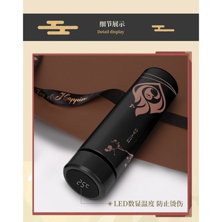 Genshin Impact 500ML Smart LED Temperature Display Vacuum Flask Thermos Bottle Zhongli Xiao Hu Tao Keep Hot And Cold Bottle 原神周边钟离魈胡桃万叶 LED智能温度屏显保温杯 #5