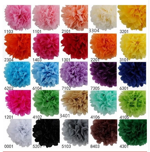 PAPER POM POMS PARTY DECORATION